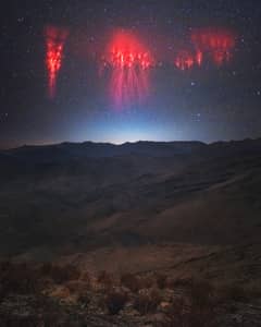 Preview of Red Sprite Lightning over the Andes