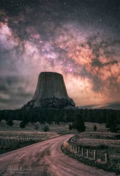 Preview of Milky Way over Devils Tower