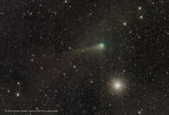Preview of Messier 10 and Comet