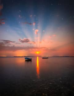 Preview of Crepuscular Moon Rays over Denmark