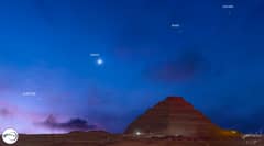Preview of Planets Over Egyptian Pyramid