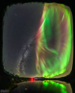 Preview of Milky Way Auroral Flower