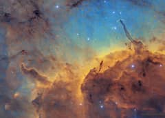 Preview of Stars, Dust, Pillars, and Jets in the Pelican Nebula