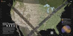 Preview of Map of Total Solar Eclipse Path in 2024 April