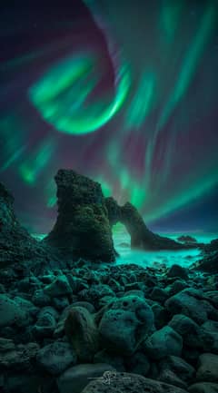 Preview of Spiral Aurora over Iceland