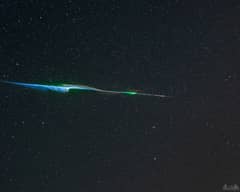 Preview of Chemicals Glow as a Meteor Disintegrates