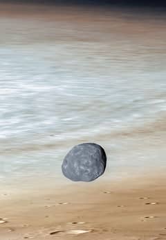 Preview of Phobos over Mars