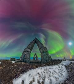 Preview of Aurora Over Arctic Henge