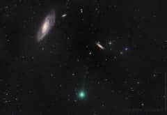 Preview of Galaxies and a Comet