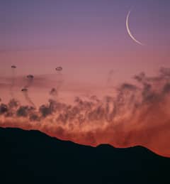 Preview of Moon and Smoke Rings from Mt. Etna