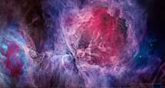 Preview of The Orion Nebula in Visible and Infrared