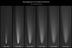 Preview of Comet G3 ATLAS Disintegrates