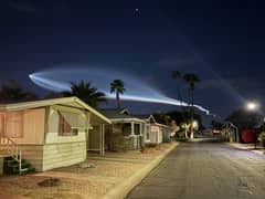 Preview of SpaceX Rocket Launch Plume over California