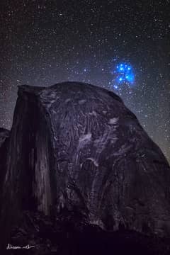 Preview of Pleiades over Half Dome