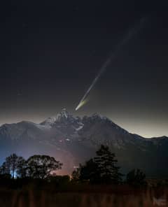 Preview of Comet Lemmon Beyond Lomnický Peak