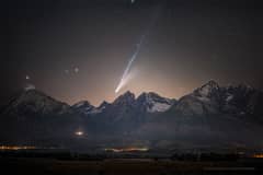 Preview of Comet Lemmon over the High Tatras
