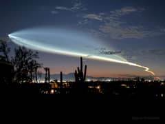 Preview of Rocket Launch Plume over Tucson