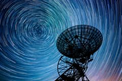 Preview of Star Trails over One-Mile Radio Telescope
