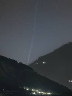 Preview of Comet R3 PanSTARRS over a Himalayan Valley