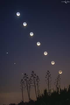 Preview of The Moon, Venus, and the Pleiades