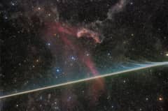 Preview of Vaporizing Meteor Photobombs the Lacerta Nebula