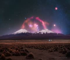 Preview of Barnards Loop over Twin Volcanoes