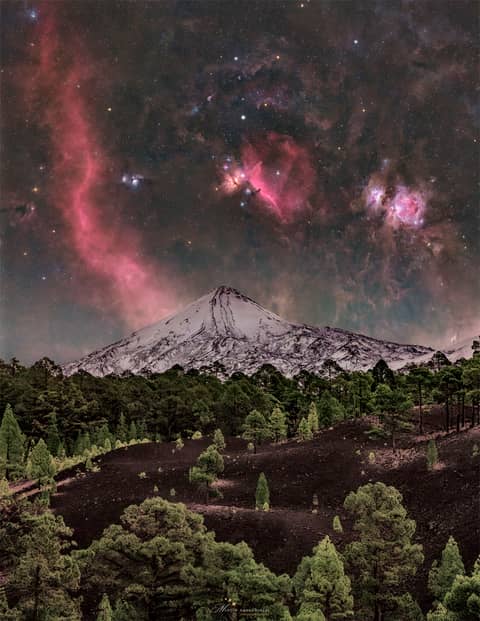 Orion over Mount Teide