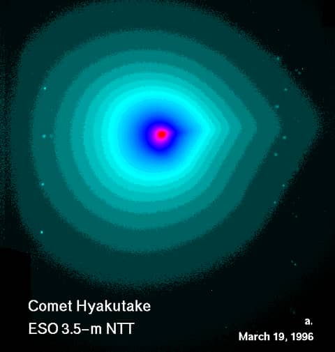 Near Comet Hyakutake's Nucleus