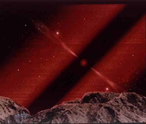 Planet Near a Galaxy Core