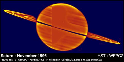 Sunlight Through Saturn's Rings