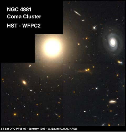 Elliptical Galaxy NGC 4881 in Coma