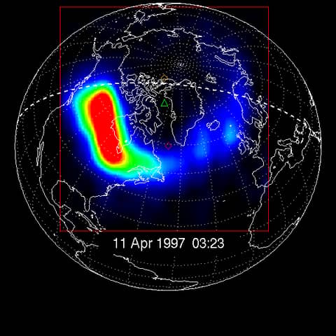 Solar Storm Causes X-Ray Aurora