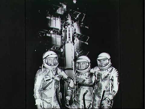 Mercury Astronauts and a Redstone