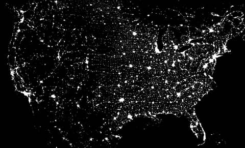 The United States at Night