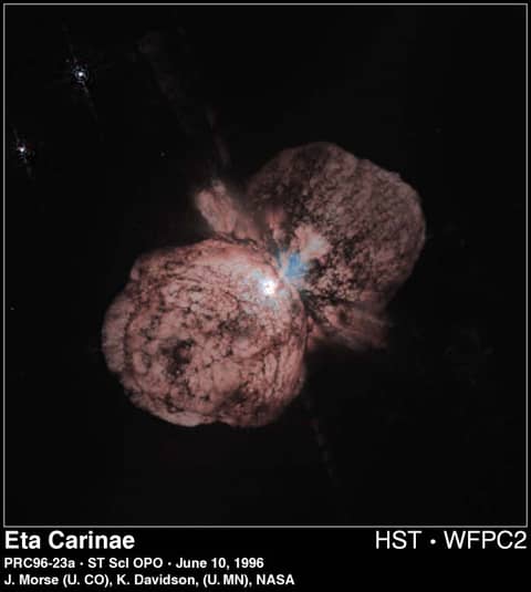 Doomed Star Eta Carinae