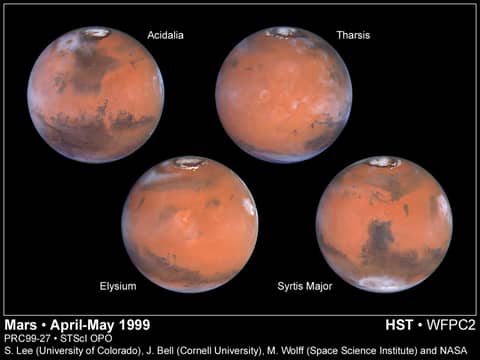 Four Faces of Mars