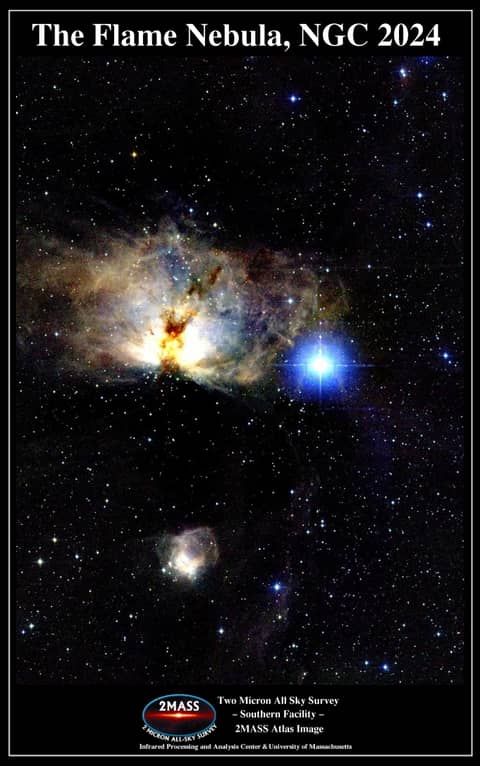 The Flame Nebula in Infrared