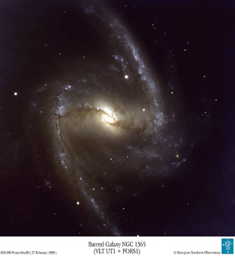 NGC 1365: A Nearby Barred Spiral Galaxy