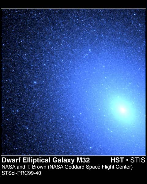 M32: Blue Stars in an Elliptical Galaxy