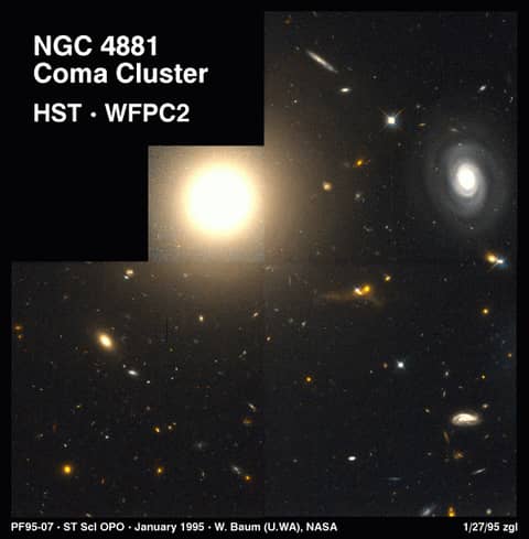 Elliptical Galaxy NGC 4881 in Coma