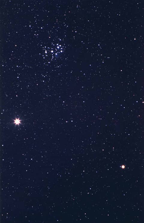 Jupiter, Saturn and Messier 45
