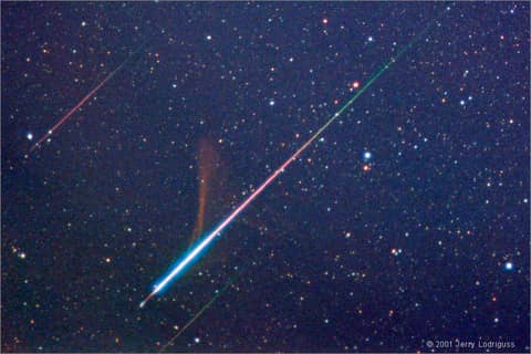 Fireball, Smoke Trail, Meteor Storm