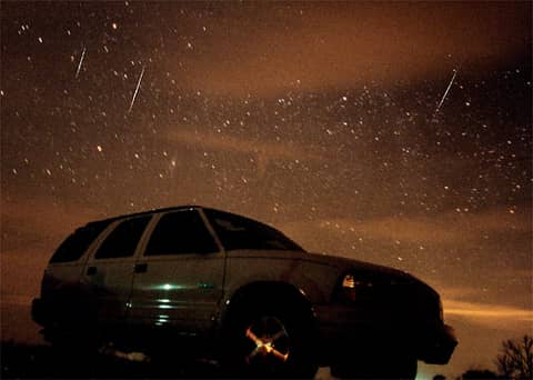 Leonids From the Road