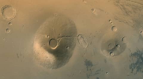 Ancient Volcanos of Mars