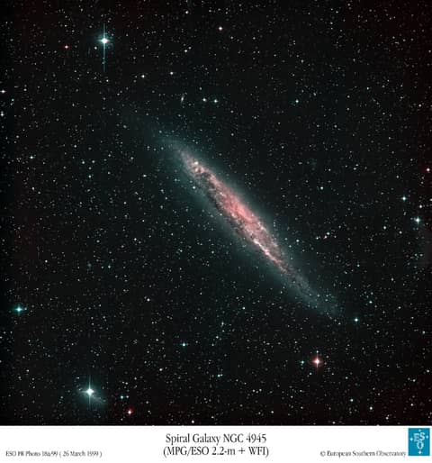 Nearby Spiral Galaxy NGC 4945