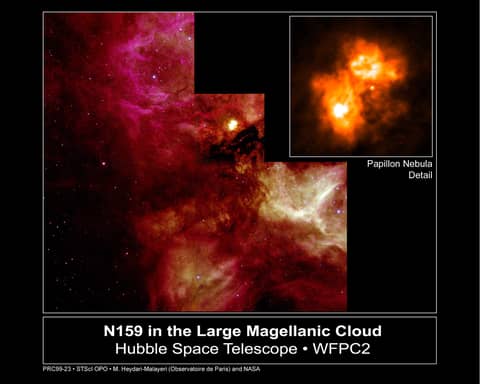 N159 and the Papillon Nebula
