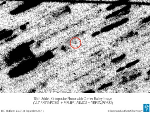 Cold Comet Halley
