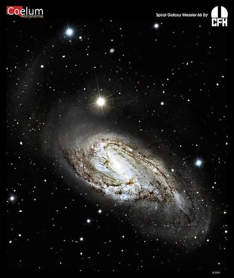 Unusual Spiral Galaxy M66