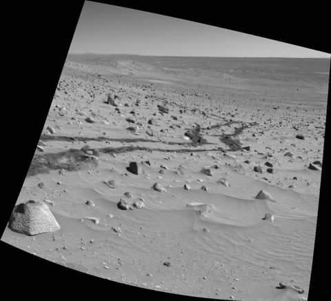 Looking Back Over Mars
