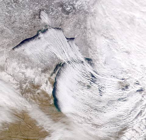 Lake Effect Snow on Earth